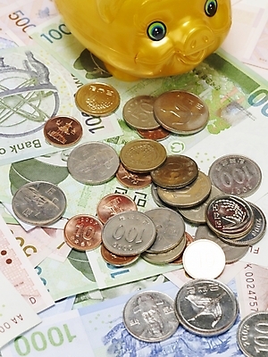 포토 JPG 스튜디오촬영 지폐 돈 실내 사람없음 금융 경제 동전 돼지저금통 오브젝트 국내포토 내부 저금통 재산 파일형식