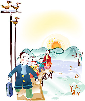 EPS 나무 한국전통 여자 명절 남자 일러스트 새해 산 선물 사람 여러명 야외 설날 일출 한복 나무다리 솟대 귀성길 새해선물 설선물 국내일러스트 식물 전통 기념일 다수 한국 노을 다리_건축물 전통의상 파일형식 벡터 명절선물