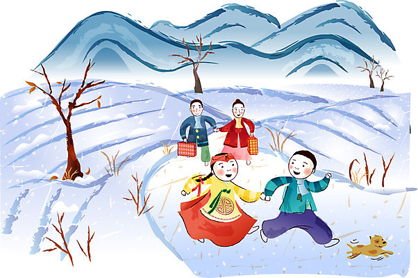 EPS 나무 한국전통 여자 명절 남자 일러스트 가족 새해 산 논 선물 사람 여러명 야외 설날 시골 강아지 한복 귀성길 새해선물 눈내림 설선물 국내일러스트 식물 전통 기념일 다수 농업 관계 한국 눈_날씨 반려동물 개 전통의상 파일형식 벡터 명절선물