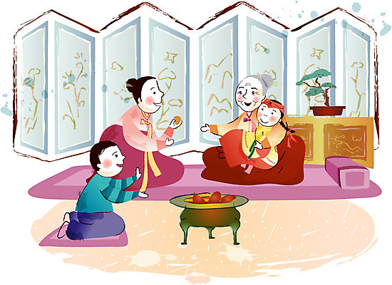 EPS 한국전통 여자 명절 남자 일러스트 가족 베개 새해 실내 방석 사람 세명 설날 이불 소나무 한복 고구마 병풍 화로 분재 목재가구 국내일러스트 나무 전통 그릇 기념일 가구 관계 침구 뿌리채소 한국 내부 전통의상 파일형식 벡터