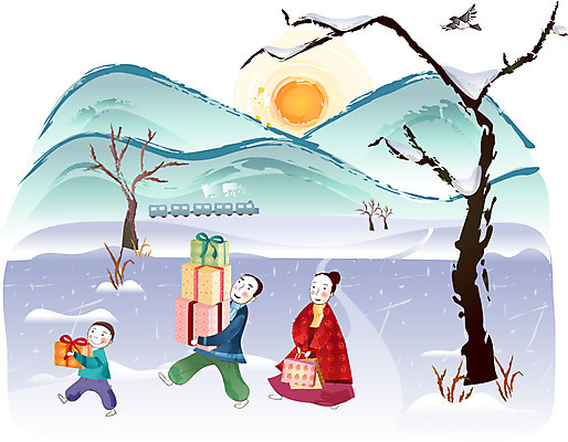 EPS 나무 한국전통 여자 명절 남자 일러스트 가족 새해 산 선물 사람 야외 세명 설날 일출 기차 한복 까치 귀성길 새해선물 설선물 국내일러스트 식물 전통 기념일 육상교통 관계 조류 대중교통 한국 노을 전통의상 파일형식 벡터 명절선물