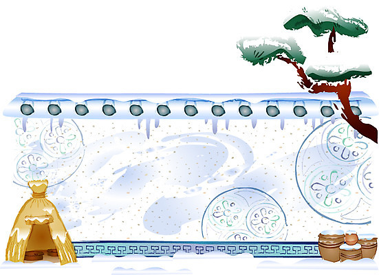 EPS 한국전통 시설물 명절 현대건축 건축 백그라운드 일러스트 새해 기와집 풍경 사람없음 야외 담장 설날 건축부분 소나무 항아리 국내일러스트 나무 전통 건축물 기념일 한옥 한국 도자기 파일형식 벡터