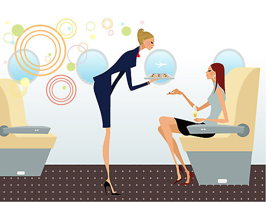 EPS 주간 여자 여행 일러스트 휴가 휴식 비행기 안내 실내 사람 취미 두명 라이프 자유 샴페인 승무원 카나페 서비스 기내 안식처 여자만 국내일러스트 자연요소 직업 컨셉 항공교통 대중교통 주류 서양음식 내부 생활 공공장소 파일형식 벡터