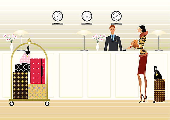 EPS 여자 남자 꽃 시계 여행 일러스트 호텔 휴가 휴식 실내 사람 취미 두명 라이프 여행가방 꽃병 자유 복도 강아지 프런트 서비스 안식처 호텔라운지 상업시설 국내일러스트 식물 컨셉 가방 숙소 내부 생활 반려동물 라운지 개 시설 상업 파일형식 벡터