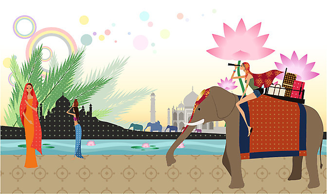 EPS 주간 여자 나라 여행 일러스트 휴가 휴식 코끼리 연꽃 한명 사람 20대 성인 취미 야외 라이프 여행가방 망원경 세계문화유산 자유 인도 인도인 인도문화 타지마할 안식처 여자만 여자한명만 성인여자만 청년만 청년여자만 성인한명만 청년여자한명만 성인여자한명만 성인만 국내일러스트 자연요소 외국인 1 동양문화 꽃 아시아 외국문화 컨셉 가방 포유류 동양인 청년 생활 문화재 인도_나라 파일형식 벡터