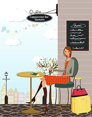 EPS 주간 구름 공공시설 여자 여행 가로등 의자 가방 일러스트 탁자 휴가 휴식 한명 사람 20대 성인 취미 야외 라이프 여행가방 다이어리 카페 자유 커피잔 여권 메뉴판 안식처 여자만 여자한명만 성인여자만 청년만 청년여자만 성인한명만 청년여자한명만 성인여자한명만 성인만 국내일러스트 자연요소 1 잡화 커피 가구 컨셉 잔 청년 생활 상점 사무용품 시설 파일형식 벡터