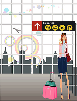 EPS 주간 여자 여행 일러스트 교통시설 휴가 휴식 비행기 알림판 실내 한명 사람 20대 성인 취미 라이프 여행가방 자유 표지판 티켓 공항 안식처 여자만 여자한명만 성인여자만 청년만 청년여자만 성인한명만 청년여자한명만 성인여자한명만 성인만 국내일러스트 자연요소 1 교통 컨셉 가방 항공교통 대중교통 청년 내부 생활 시설 파일형식 벡터