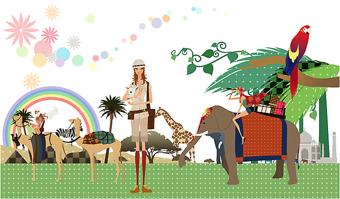 EPS 주간 식물 동물 여자 외국문화 여행 무지개 일러스트 아프리카 휴가 휴식 코끼리 한명 사람 20대 성인 취미 야외 라이프 세계문화유산 자유 탐험 도전 열대우림 기린 피라미드 앵무새 이집트문화 낙타 얼룩말 인도문화 스핑크스 타지마할 안식처 여자만 여자한명만 성인여자만 청년만 청년여자만 성인한명만 청년여자한명만 성인여자한명만 성인만 국내일러스트 자연요소 1 동양문화 건축물 나라 문화 컨셉 포유류 조류 이집트 청년 생활 문화재 말_동물 인도 인도_나라 숲 랜드마크 파일형식 벡터