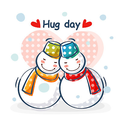 EPS 아이콘 사계절 계절 기념일 겨울 포옹 자연 눈사람 큐티아이콘 사람없음 허그데이 2D아이콘 안기 데이이벤트 이벤트 생태계 파일형식 벡터