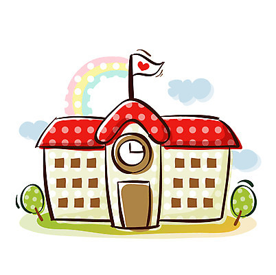 EPS 아이콘 시설물 교육 현대건축 건축 학교 큐티아이콘 사람없음 건물 깃발 2D아이콘 건축물 파일형식 벡터