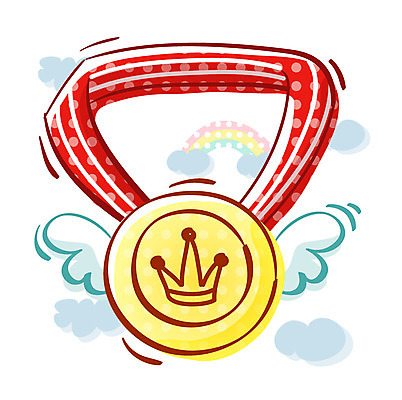 EPS 아이콘 교육 날개 큐티아이콘 사람없음 오브젝트 금메달 2D아이콘 메달 파일형식 벡터