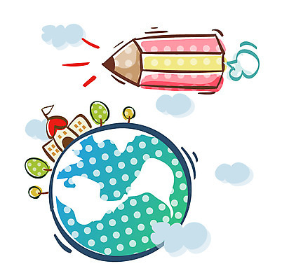 EPS 아이콘 교육 지구 학교 문구용품 큐티아이콘 사람없음 필기구 연필 2D아이콘 학용품 오브젝트 파일형식 벡터