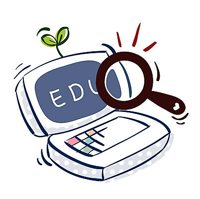 EPS 아이콘 교육 돋보기 큐티아이콘 사람없음 노트북 전자제품 검색 전자사전 2D아이콘 사전 파일형식 벡터