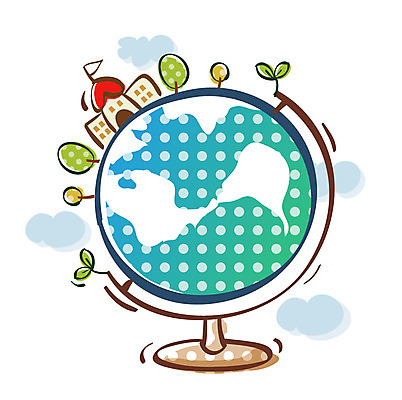 EPS 나무 아이콘 교육 지구 학교 큐티아이콘 사람없음 지구본 사무용품 2D아이콘 식물 문구용품 파일형식 벡터