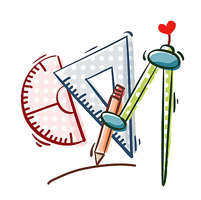 EPS 아이콘 교육 문구용품 큐티아이콘 자 사람없음 사무용품 삼각자 컴파스 각도기 2D아이콘 오브젝트 파일형식 벡터