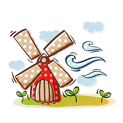 EPS 자연요소 구름 아이콘 자연 바람 날씨 큐티아이콘 사람없음 새싹 풍차 2D아이콘 식물 생태계 파일형식 벡터