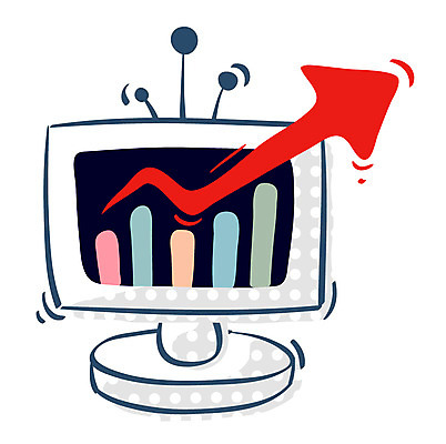 EPS 아이콘 문자 기호 화살표 비즈니스 통계 그래프 큐티아이콘 사람없음 모니터 상승 서류판 2D아이콘 컨셉 컴퓨터 사무용품 파일형식 벡터