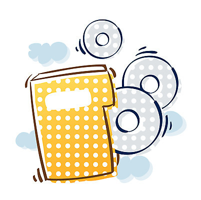 EPS 아이콘 비즈니스 큐티아이콘 사람없음 사무용품 CD 파일 2D아이콘 문구용품 파일형식 벡터