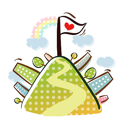 EPS 아이콘 시설물 현대건축 건축 비즈니스 큐티아이콘 빌딩 사람없음 건물 하트 깃발 도시 언덕 2D아이콘 모양 건축물 파일형식 벡터