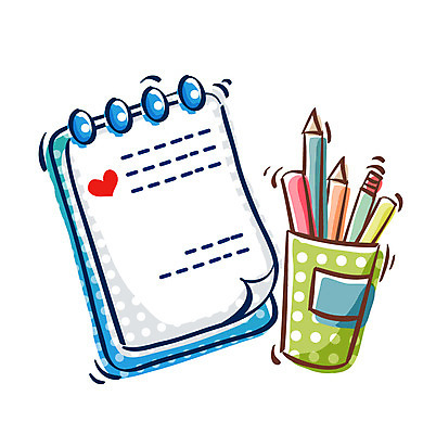 EPS 아이콘 비즈니스 문구용품 큐티아이콘 사람없음 연필 볼펜 다이어리 메모지 연필꽂이 2D아이콘 학용품 필기구 펜 사무용품 오브젝트 파일형식 벡터