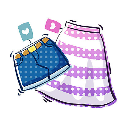 EPS 아이콘 옷 반바지 큐티아이콘 이벤트 사람없음 쇼핑 치마 2D아이콘 바지 하의 파일형식 벡터