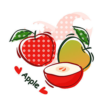 EPS 식물 아이콘 음식 과일 큐티아이콘 사람없음 농작물 사과 2D아이콘 농업 파일형식 벡터