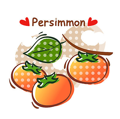 EPS 식물 아이콘 음식 과일 나뭇잎 큐티아이콘 감 사람없음 농작물 홍시 2D아이콘 잎 농업 파일형식 벡터