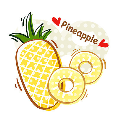 EPS 식물 아이콘 음식 과일 큐티아이콘 사람없음 농작물 파인애플 2D아이콘 농업 열대과일 파일형식 벡터