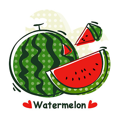 EPS 식물 아이콘 과일 수박 큐티아이콘 사람없음 농작물 2D아이콘 농업 파일형식 벡터