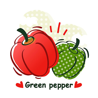 EPS 아이콘 음식 채소 식재료 피망 큐티아이콘 파프리카 사람없음 농작물 2D아이콘 농업 파일형식 벡터