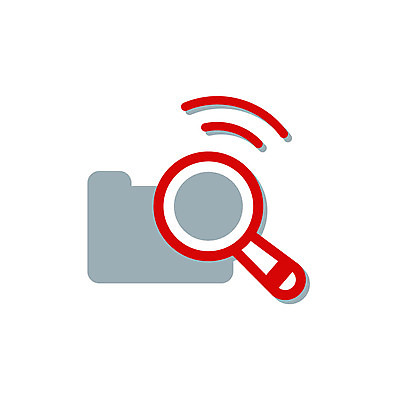 EPS 아이콘 컬러 돋보기 사람없음 빨간색 픽토그램 사무용품 검색 심플아이콘 문서 파일 폴더 서류함 2D아이콘 문구용품 파일형식 벡터