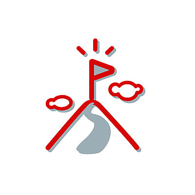 EPS 아이콘 컬러 산 풍경 사람없음 빨간색 픽토그램 정상 심플아이콘 등산로 2D아이콘 등산 파일형식 벡터 트래킹 레저