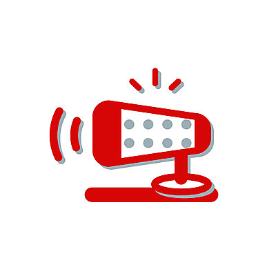 EPS 아이콘 컬러 과학 실험기구 사람없음 빨간색 픽토그램 망원경 심플아이콘 관측도구 2D아이콘 도구 파일형식 벡터