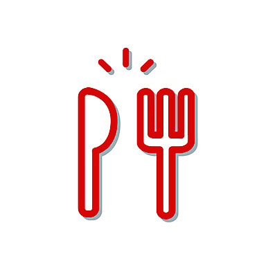 EPS 아이콘 컬러 생활용품 포크 표시 사람없음 빨간색 픽토그램 레스토랑 식사 나이프 심플아이콘 휴게소 2D아이콘 식기 휴식 식당 칼 오브젝트 파일형식 벡터