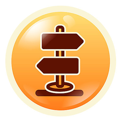 EPS 아이콘 컬러 사람없음 픽토그램 주황색 팻말 표지판 오브젝트 심플아이콘 방향지시 2D아이콘 프레임 알림판 방향 파일형식 벡터