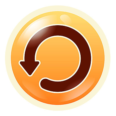 EPS 아이콘 문자 기호 화살표 컬러 사람없음 픽토그램 주황색 왼쪽 심플아이콘 순환 2D아이콘 모션 방향 파일형식 벡터