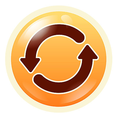 EPS 아이콘 문자 기호 화살표 컬러 사람없음 픽토그램 주황색 심플아이콘 순환 새로고침 2D아이콘 모션 파일형식 벡터