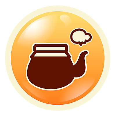 EPS 아이콘 컬러 의학 사람없음 치료 픽토그램 약 주황색 한약재 한약 심플아이콘 약탕기 2D아이콘 주방용품 약재 파일형식 벡터