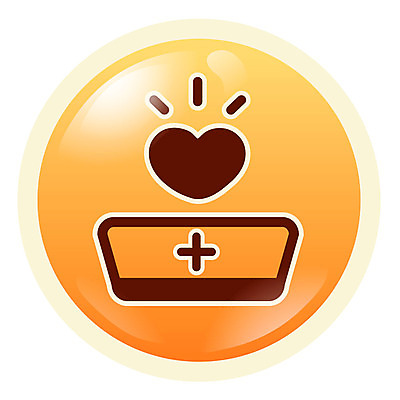 EPS 아이콘 컬러 의학 병원 사람없음 치료 픽토그램 주황색 하트 심플아이콘 간호사모자 2D아이콘 모양 모자_잡화 파일형식 벡터