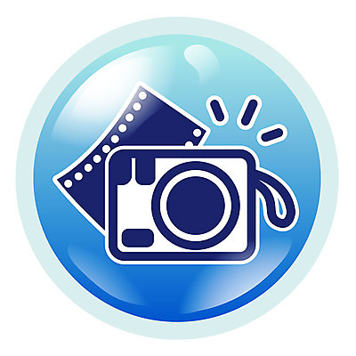 EPS 아이콘 컬러 사람없음 파란색 전자제품 픽토그램 카메라 가전제품 필름 심플아이콘 2D아이콘 파일형식 벡터