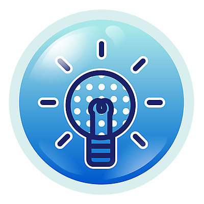 EPS 아이콘 컬러 생활용품 전구 조명 아이디어 사람없음 파란색 빛 픽토그램 심플아이콘 2D아이콘 컨셉 오브젝트 파일형식 벡터