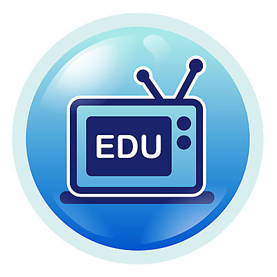 EPS 아이콘 교육 컬러 사람없음 파란색 전자제품 픽토그램 텔레비전 가전제품 심플아이콘 교육방송 2D아이콘 파일형식 벡터
