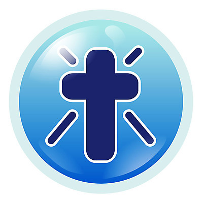 EPS 아이콘 기독교 종교 컬러 십자가 종교용품 기독교용품 사람없음 파란색 픽토그램 심플아이콘 2D아이콘 파일형식 벡터