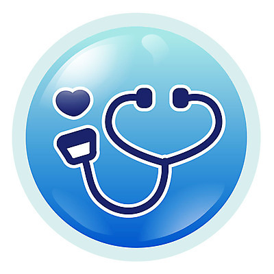 EPS 아이콘 컬러 의학 청진기 의료기기 병원 사람없음 치료 파란색 픽토그램 하트 의료용품 심플아이콘 2D아이콘 모양 파일형식 벡터