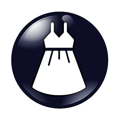 EPS 아이콘 드레스 옷 원피스 사람없음 픽토그램 검은색 심플아이콘 2D아이콘 컬러 파일형식 벡터