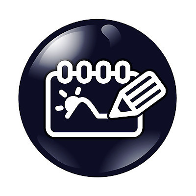 EPS 아이콘 교육 색연필 회화 미술 사람없음 픽토그램 검은색 스케치북 심플아이콘 그림 작품 2D아이콘 컬러 문화예술 학용품 말하기 파일형식 벡터