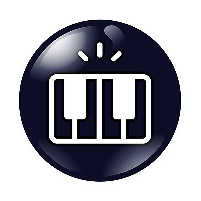 EPS 아이콘 교육 악기 음악 사람없음 픽토그램 검은색 건반 건반악기 심플아이콘 2D아이콘 컬러 문화예술 파일형식 벡터