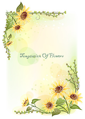 EPS 식물 꽃 백그라운드 꽃백그라운드 일러스트 자연 해바라기 사람없음 국내일러스트 생태계 파일형식 벡터