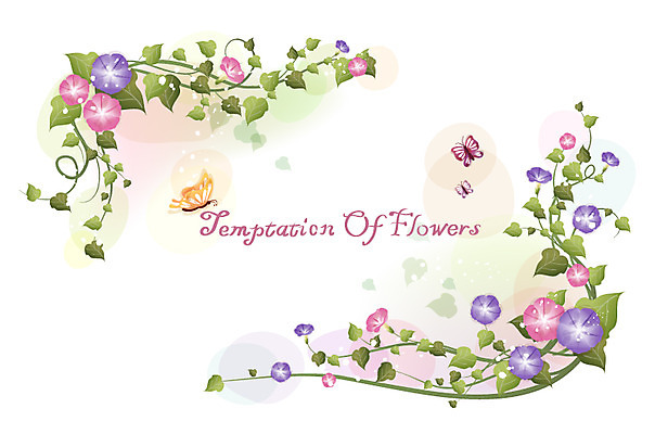 EPS 식물 꽃 나비 백그라운드 꽃백그라운드 일러스트 자연 사람없음 나팔꽃 국내일러스트 곤충 생태계 파일형식 벡터