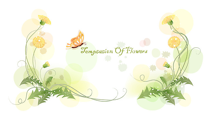 EPS 식물 꽃 나비 백그라운드 꽃백그라운드 일러스트 봄꽃 자연 사람없음 민들레 국내일러스트 곤충 봄 생태계 파일형식 벡터